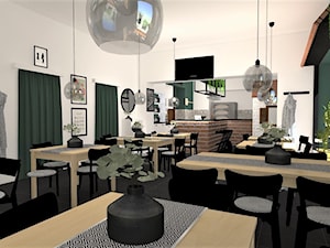 Rearanżacja restauracji/pizzerii Pomodoro - Wnętrza publiczne, styl industrialny - zdjęcie od Creolove Studio Natalia Gołębiewska