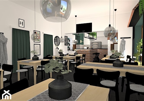 Rearanżacja restauracji/pizzerii Pomodoro - Wnętrza publiczne, styl industrialny - zdjęcie od Creolove Studio Natalia Gołębiewska