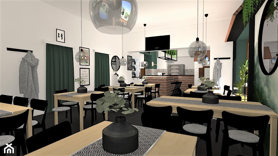 Rearanżacja restauracji/pizzerii Pomodoro - Wnętrza publiczne, styl industrialny - zdjęcie od Creolove Studio Natalia Gołębiewska