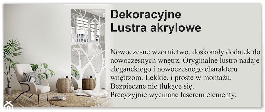 Dekoracyjne Lustra akrylowe - zdjęcie od Kornik Meble i dekoracje do wnętrz