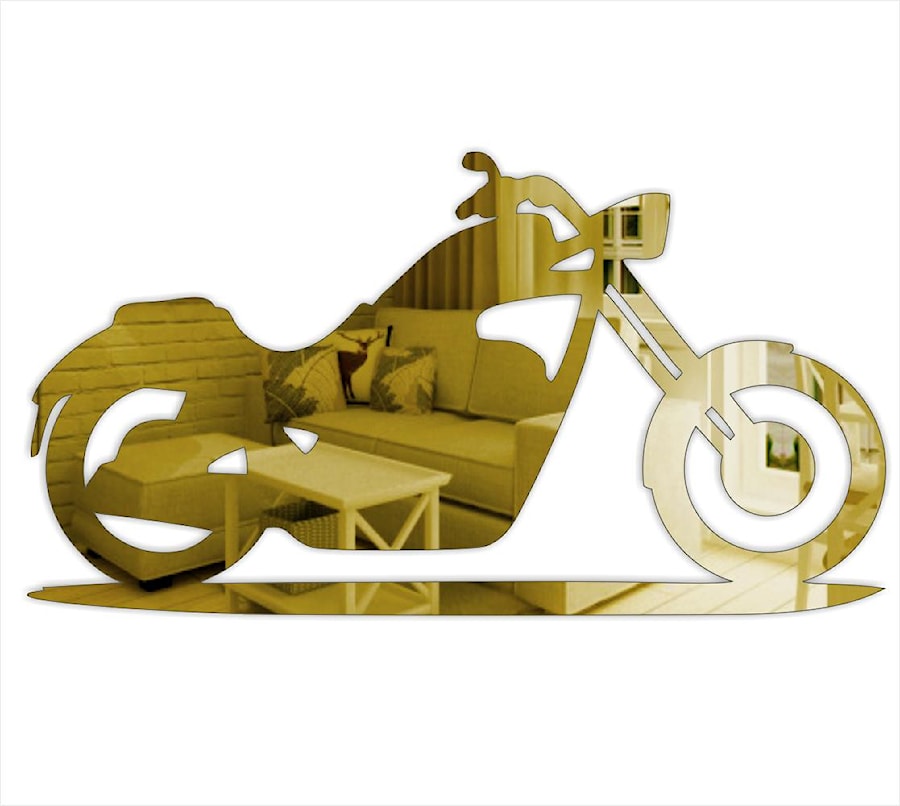 Lustro Akrylowe Złote ” Motor Chopper „ - zdjęcie od Kornik Meble i dekoracje do wnętrz