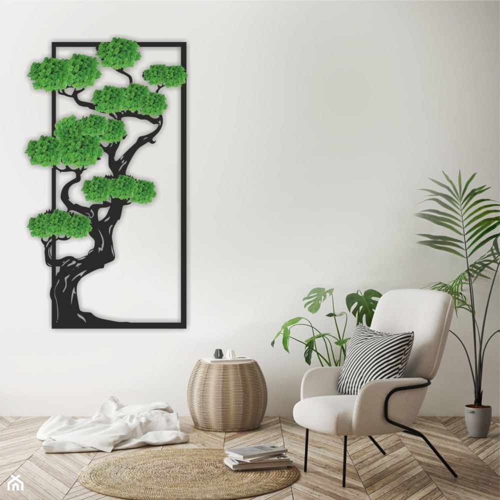 Dekoracje z mchem " Drzewo " - zdjęcie od Kornik Meble i dekoracje do wnętrz - Homebook