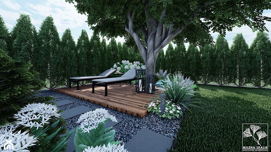 OGRÓD GEOMETRYCZNY - Ogród, styl nowoczesny - zdjęcie od Pracownia Projektowa Milena Skalik