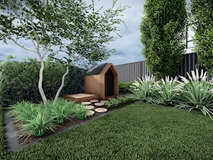 OGRÓD MINIMALISTYCZNY - Ogród, styl minimalistyczny - zdjęcie od Pracownia Projektowa Milena Skalik