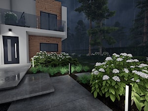 OGRÓD NA OSIEDLU LEŚNYM - Ogród, styl minimalistyczny - zdjęcie od Pracownia Projektowa Milena Skalik