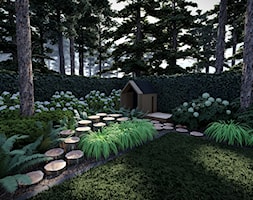 OGRÓD NA OSIEDLU LEŚNYM - Ogród, styl minimalistyczny - zdjęcie od Pracownia Projektowa Milena Skalik - Homebook