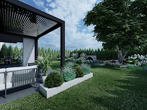 OGRÓD GEOMETRYCZNY - Ogród, styl nowoczesny - zdjęcie od Pracownia Projektowa Milena Skalik