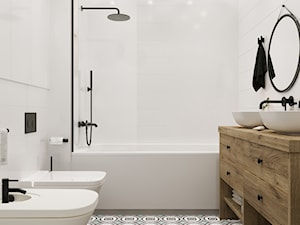 Projekt 4 - Średnia z punktowym oświetleniem łazienka, styl nowoczesny - zdjęcie od Sofia Miro