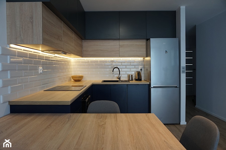W drewnianym Błękicie - Kuchnia, styl nowoczesny - zdjęcie od Zrób Mi Wnętrze