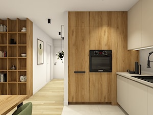Kuchnia z drewnianymi frontami - zdjęcie od piękno stylu