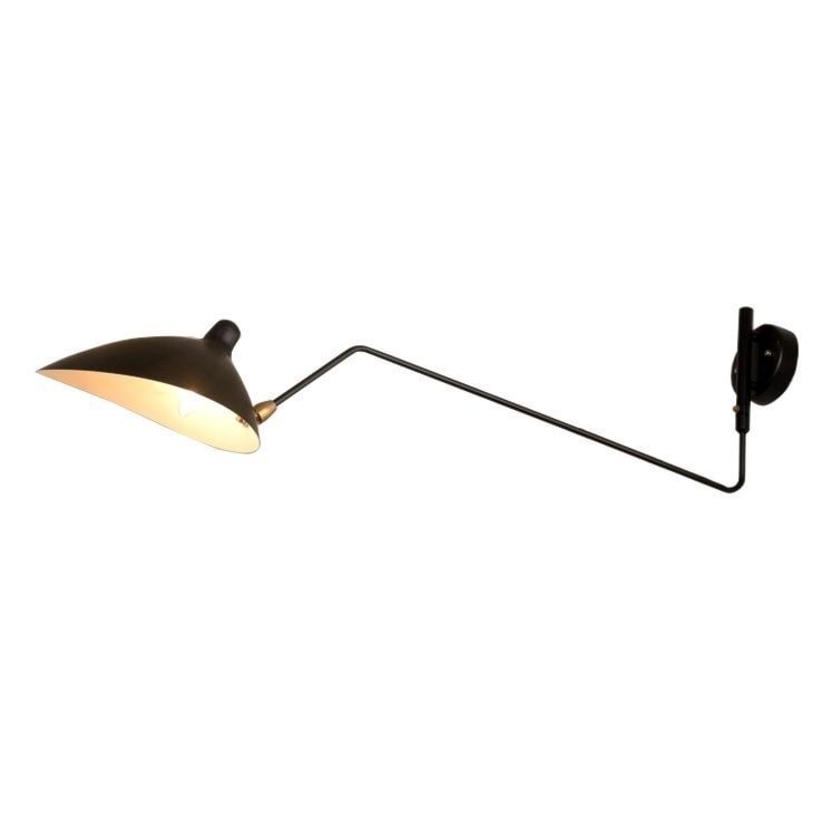 Inspirowane Serge Mouille One-Arm Curved Rotating Wall Sconce - zdjęcie od Inspirowane.eu