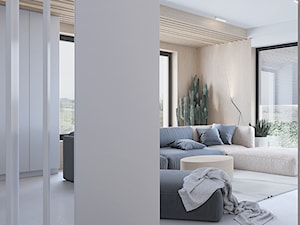 D557 Dom w Bibicach - Salon, styl nowoczesny - zdjęcie od Mist Architects