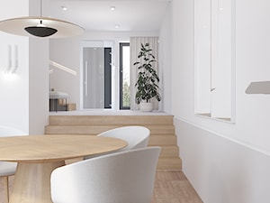 D495 Dom w Krakowie - Jadalnia, styl minimalistyczny - zdjęcie od Mist Architects