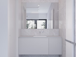 D495 Dom w Krakowie - Łazienka, styl minimalistyczny - zdjęcie od Mist Architects