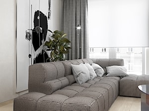 M523 Mieszkanie w Chorzowie - Salon, styl nowoczesny - zdjęcie od Mist Architects