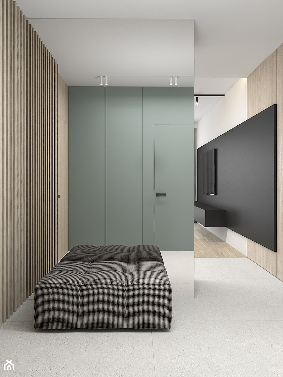 M523 Mieszkanie w Chorzowie - Hol / przedpokój, styl nowoczesny - zdjęcie od Mist Architects