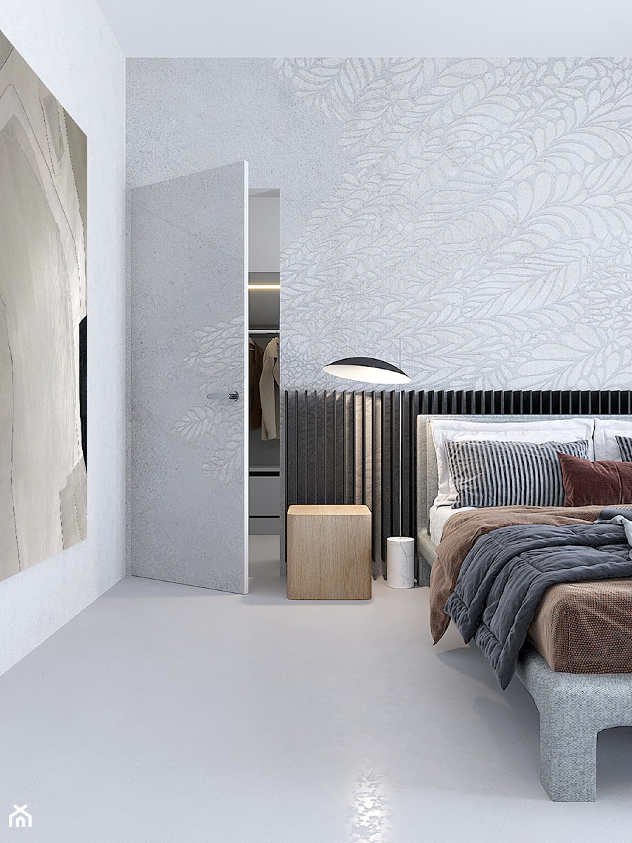 D557 Dom w Bibicach - Sypialnia, styl nowoczesny - zdjęcie od Mist Architects
