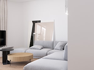 D495 Dom w Krakowie - Salon, styl minimalistyczny - zdjęcie od Mist Architects