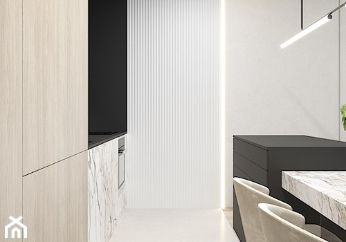 M523 Mieszkanie w Chorzowie - Kuchnia, styl nowoczesny - zdjęcie od Mist Architects