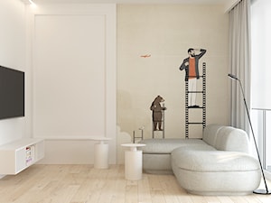 M378 Mieszkanie w Katowicach - Salon, styl nowoczesny - zdjęcie od Mist Architects