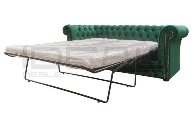 Sofa rozkładana chesterfield Normal z funkcją spania codziennego 3 os. - zdjęcie od IdealMeble.pl - Homebook
