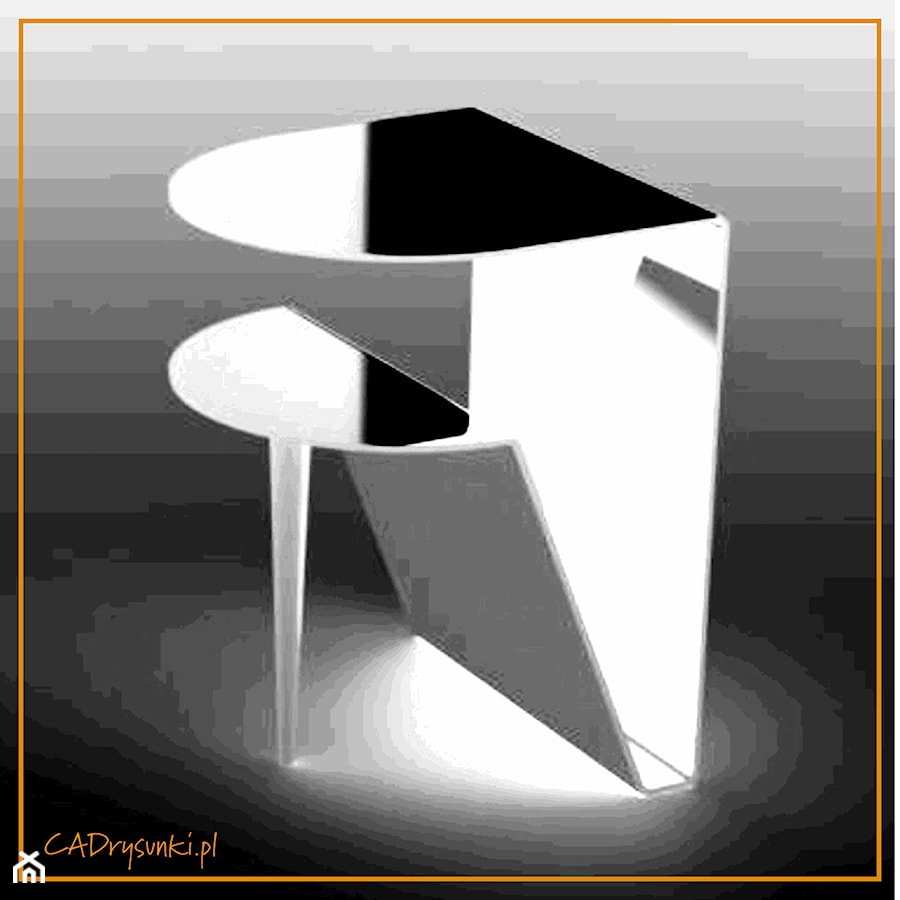 Stolik typu toaletka lub biurko - zdjęcie od CADrysunki.pl loft meble industrialne w nowej odsłonie pod wymiar.
