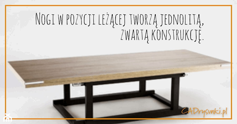 Stolik drewniany składany typu ogrodowego - zdjęcie od CADrysunki.pl loft meble industrialne w nowej odsłonie pod wymiar.