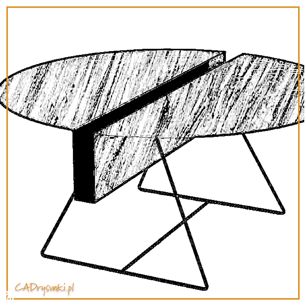 Stół okrągły ze schowkiem w blacie - zdjęcie od CADrysunki.pl loft meble industrialne w nowej odsłonie pod wymiar. - Homebook