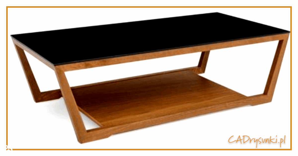 Niski stolik w stylu prowansalskim - zdjęcie od CADrysunki.pl loft meble industrialne w nowej odsłonie pod wymiar. - Homebook