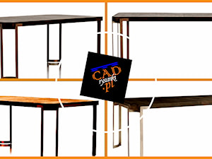 Nowoczesne stoły w stylu industrialnym - zdjęcie od CADrysunki.pl loft meble industrialne w nowej odsłonie pod wymiar.