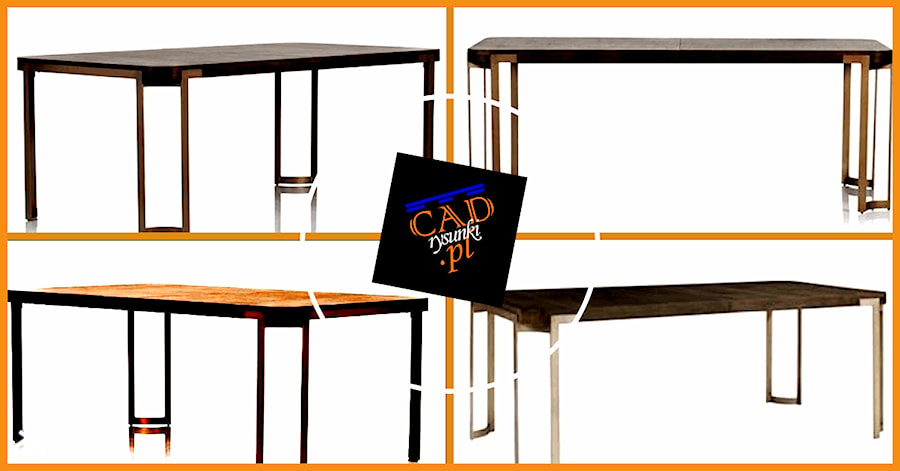 Nowoczesne stoły w stylu industrialnym - zdjęcie od CADrysunki.pl loft meble industrialne w nowej odsłonie pod wymiar.