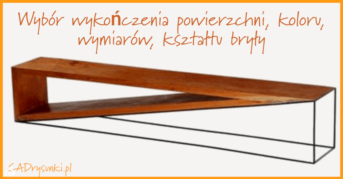 Mebel typu konsola - zdjęcie od CADrysunki.pl loft meble industrialne w nowej odsłonie pod wymiar. - Homebook