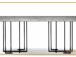 Stół z dwunastoma cienkimi nóżkami - zdjęcie od CADrysunki.pl loft meble industrialne w nowej odsłonie pod wymiar.