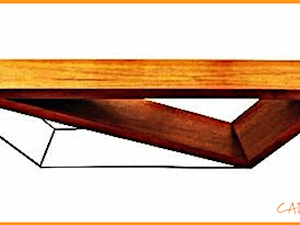 Stolik z drewna i metalu - zdjęcie od CADrysunki.pl loft meble industrialne w nowej odsłonie pod wymiar.