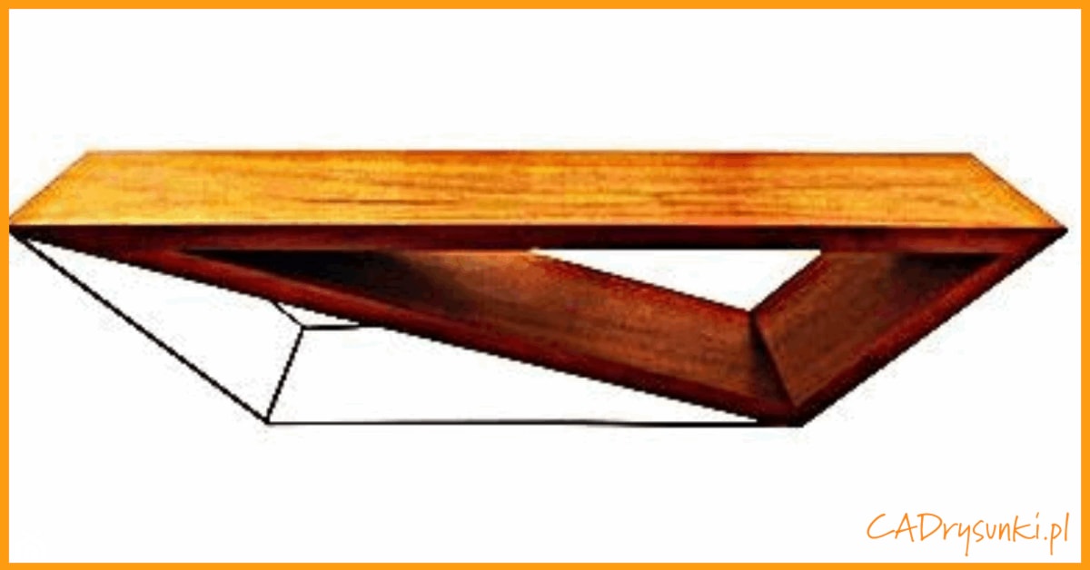 Stolik z drewna i metalu - zdjęcie od CADrysunki.pl loft meble industrialne w nowej odsłonie pod wymiar. - Homebook