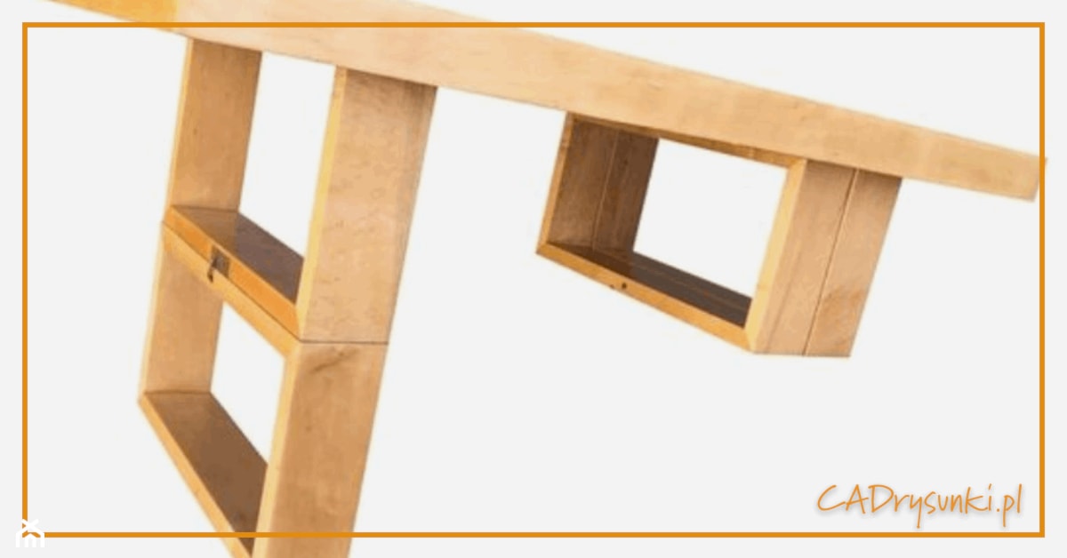 Stół z regulowanymi nogami - zdjęcie od CADrysunki.pl loft meble industrialne w nowej odsłonie pod wymiar. - Homebook