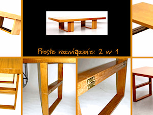 Drewniany turystyczny stół ze składanymi nogami - zdjęcie od CADrysunki.pl loft meble industrialne w nowej odsłonie pod wymiar.