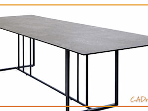 Stół obiadowy do salonu - zdjęcie od CADrysunki.pl loft meble industrialne w nowej odsłonie pod wymiar.