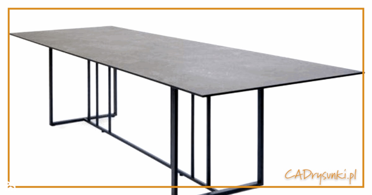 Stół obiadowy do salonu - zdjęcie od CADrysunki.pl loft meble industrialne w nowej odsłonie pod wymiar. - Homebook