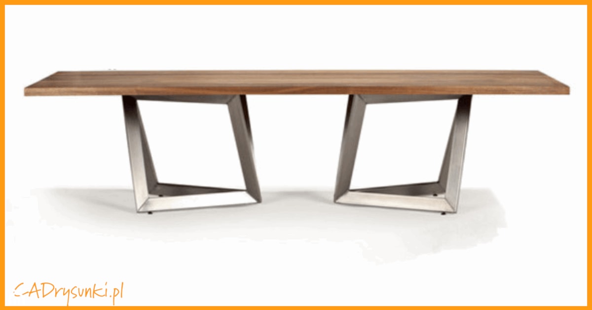 Stół na nietypowych nogach - zdjęcie od CADrysunki.pl loft meble industrialne w nowej odsłonie pod wymiar. - Homebook