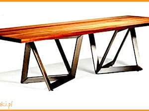 Stół na podwójnych skośnych nogach - zdjęcie od CADrysunki.pl loft meble industrialne w nowej odsłonie pod wymiar.