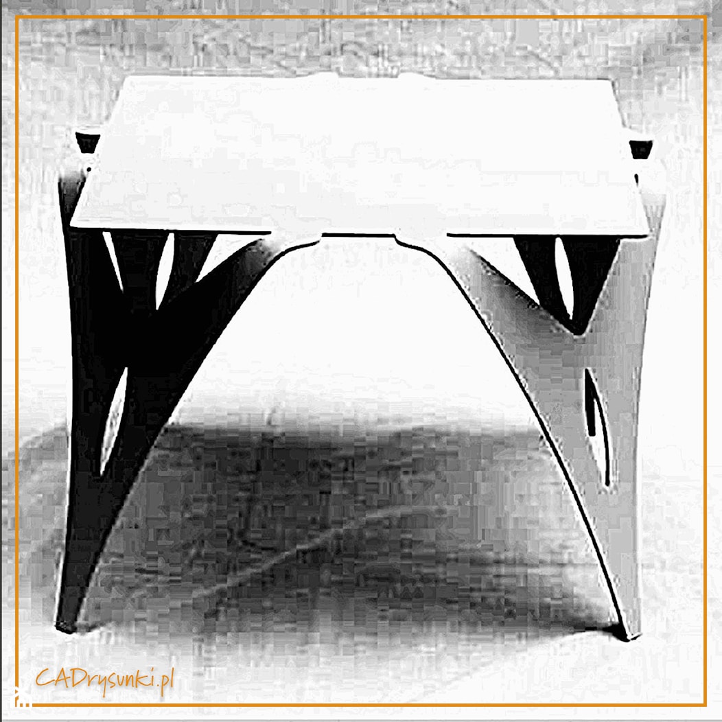 Kwadratowy stół do małej kuchni - zdjęcie od CADrysunki.pl loft meble industrialne w nowej odsłonie pod wymiar. - Homebook
