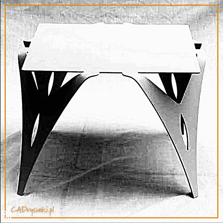 Kwadratowy stół do małej kuchni - zdjęcie od CADrysunki.pl loft meble industrialne w nowej odsłonie pod wymiar.
