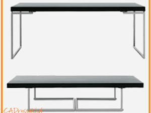 Składany na wysokość duży stół - zdjęcie od CADrysunki.pl loft meble industrialne w nowej odsłonie pod wymiar.