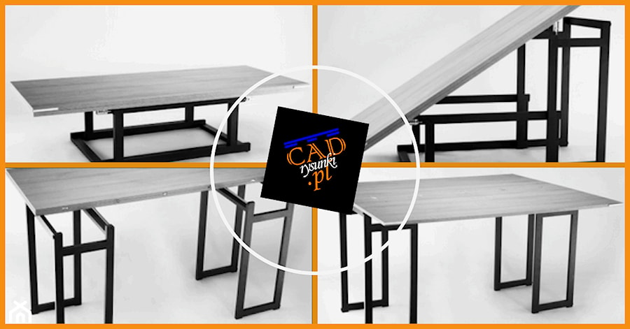 Stół i stolik 2 w 1 - zdjęcie od CADrysunki.pl loft meble industrialne w nowej odsłonie pod wymiar.