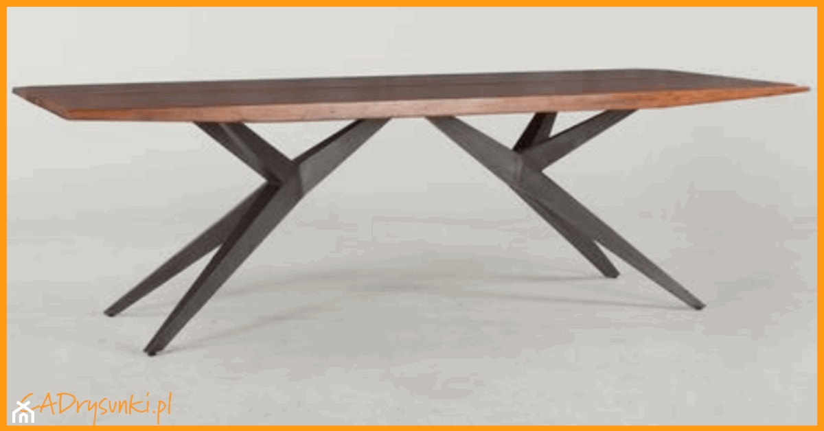 Stół na taras balkonowy - zdjęcie od CADrysunki.pl loft meble industrialne w nowej odsłonie pod wymiar. - Homebook