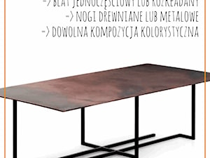 Stół z blatem stalowym CORTEN - zdjęcie od CADrysunki.pl loft meble industrialne w nowej odsłonie pod wymiar.