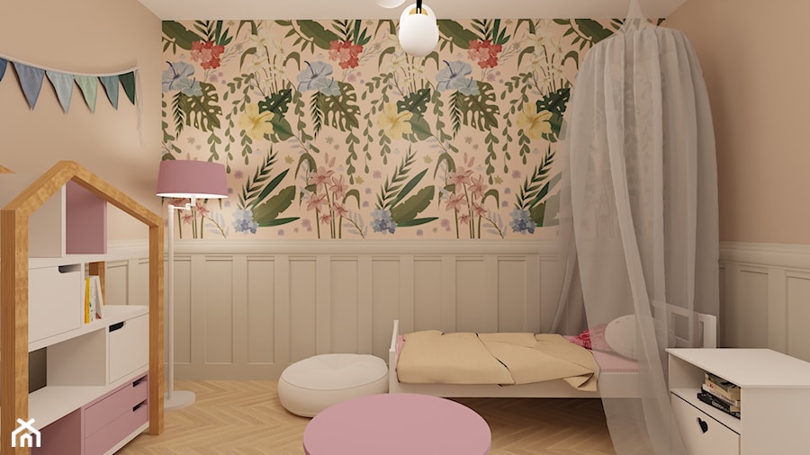 Beżowy pokój (stonowana wersja pokoju różowego) - zdjęcie od Kids' Space Concept