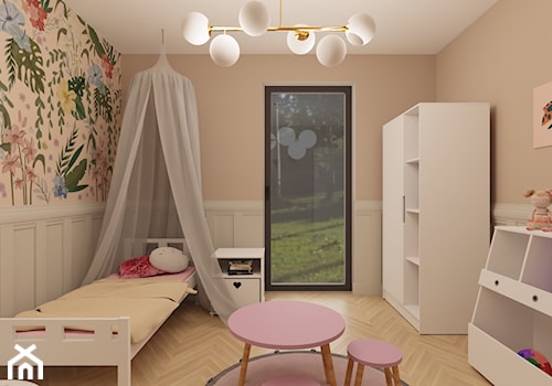 Beżowy pokój (stonowana wersja pokoju różowego) - zdjęcie od Kids' Space Concept