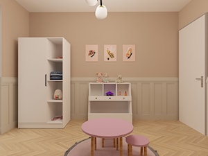 Beżowy pokój (stonowana wersja pokoju różowego) - zdjęcie od Kids' Space Concept